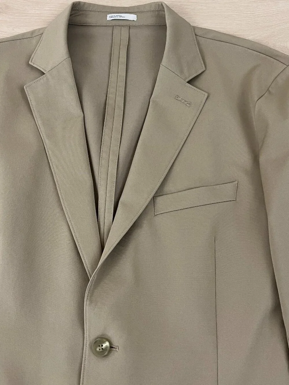 Nordstrom Rack Men's Tan Cotton/Spandex Lightweight Stretchy Sport Coat Size 42R - Picture 3 of 12